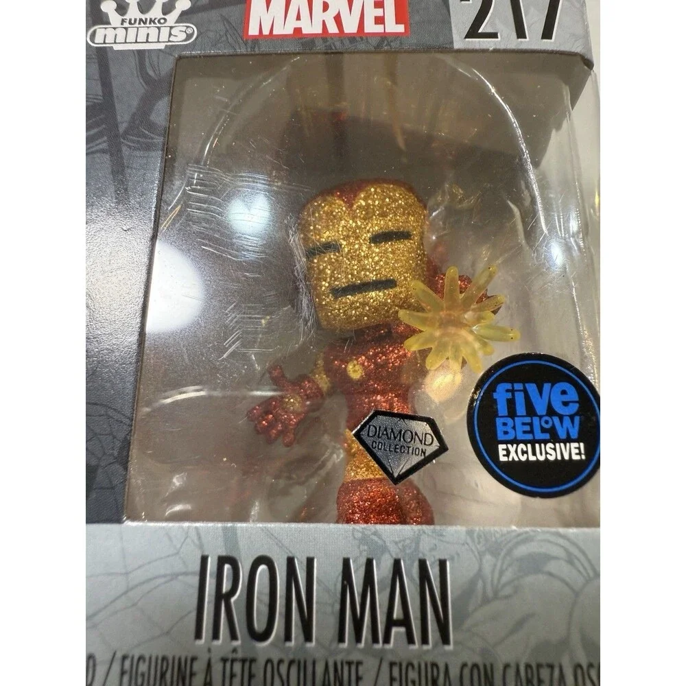 Funko Minis‎ Marvel Iron Man #217 Diamond Collection 5Below Exclusive